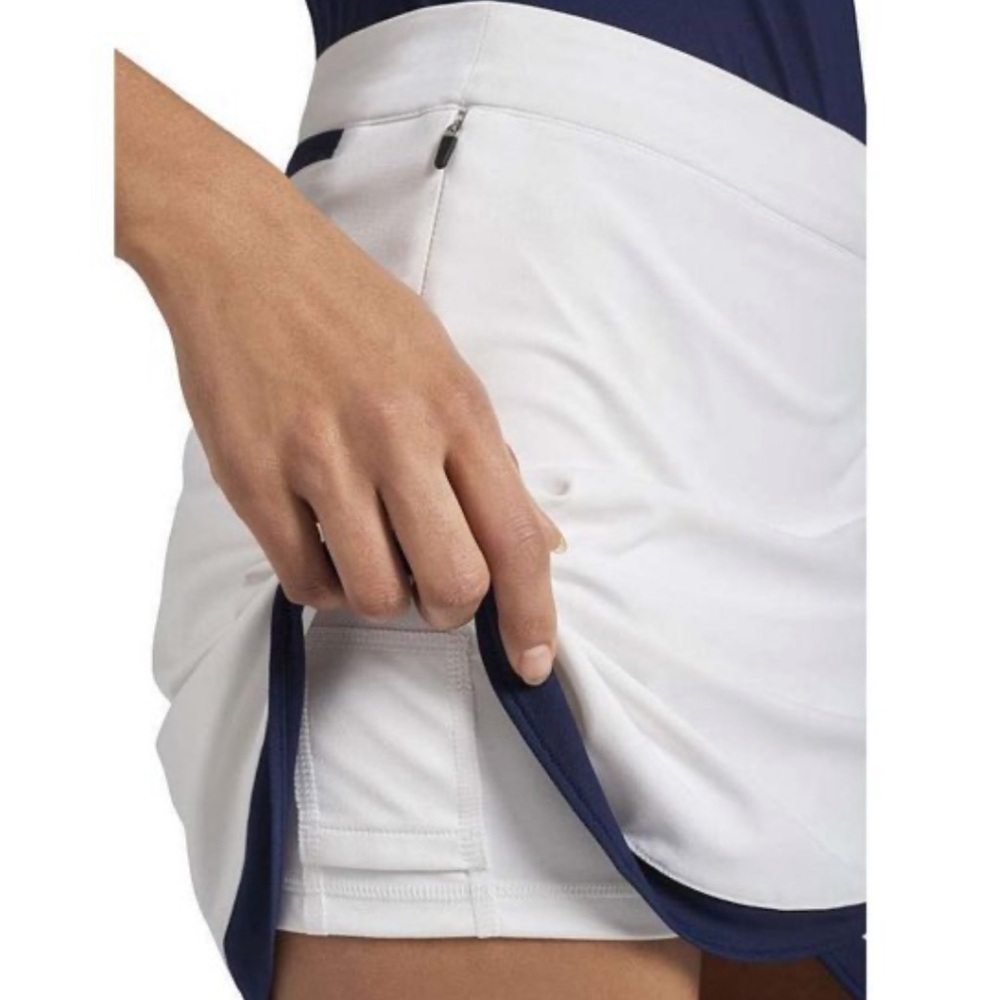 Peter Millar Women's Laura Wrap Golf Skort White - Picture 2 of 6